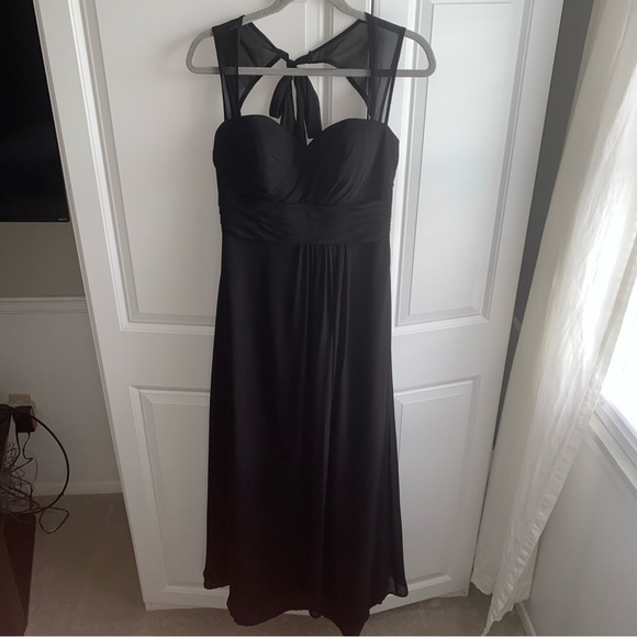 BILL LEVKOFF SIZE 8 Black SLEEVELESS Maxi‎ GOWN DRESS Special Occasion - Picture 1 of 16